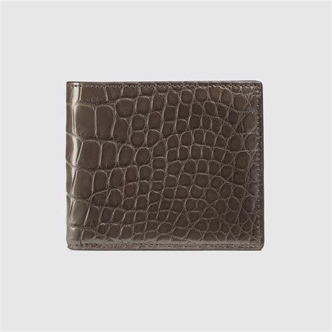 gucci mens crocodile wallet|gucci wallet men cost.